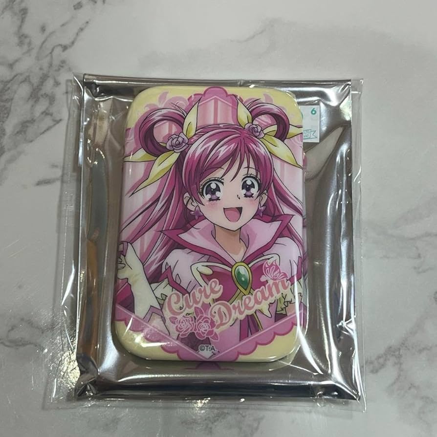 プリキュア　ドリーム　缶バ キュアドリーム 缶バッジ セレクトカラーズ ピンク ホログラム